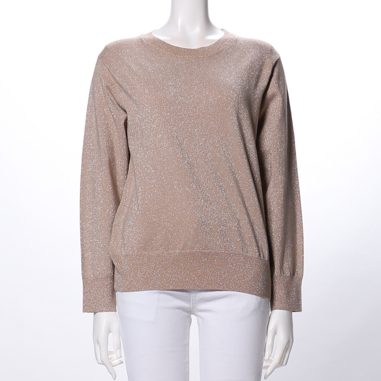 ラメ感のある長袖ニット