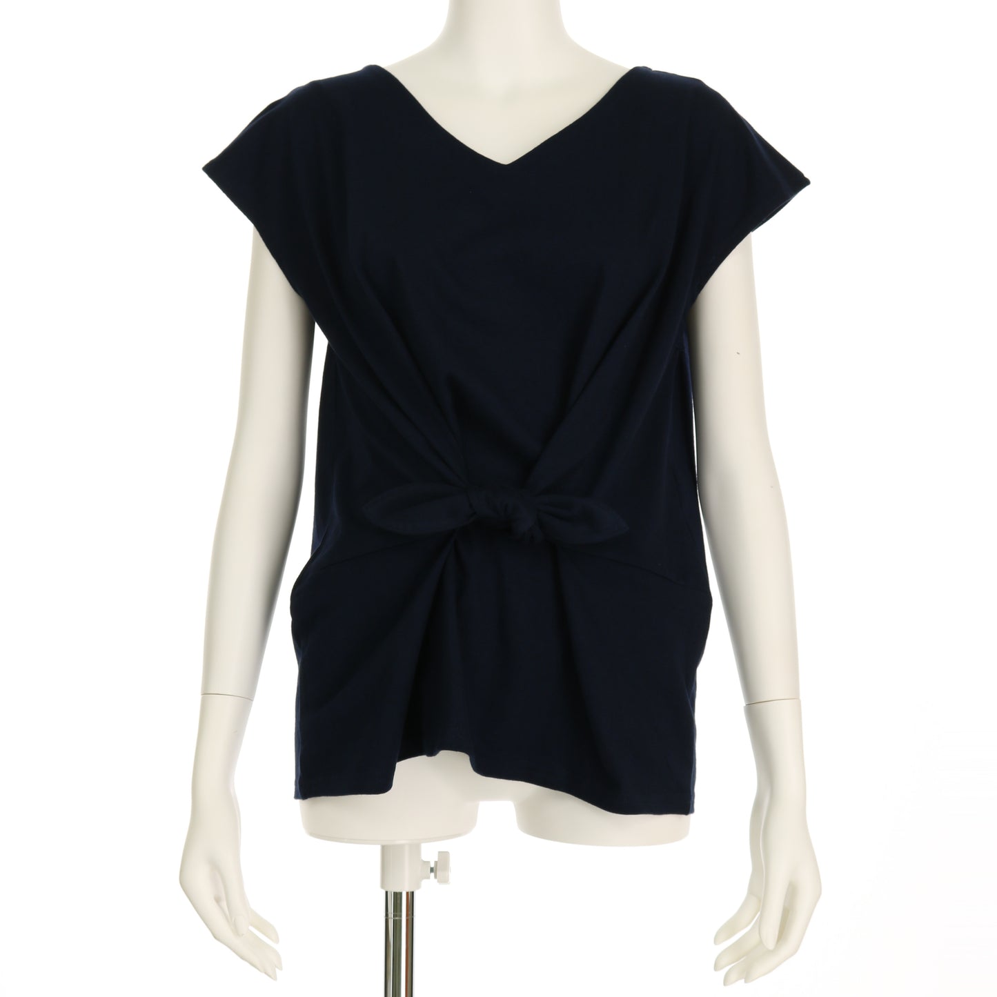 固結びデザインカットソー