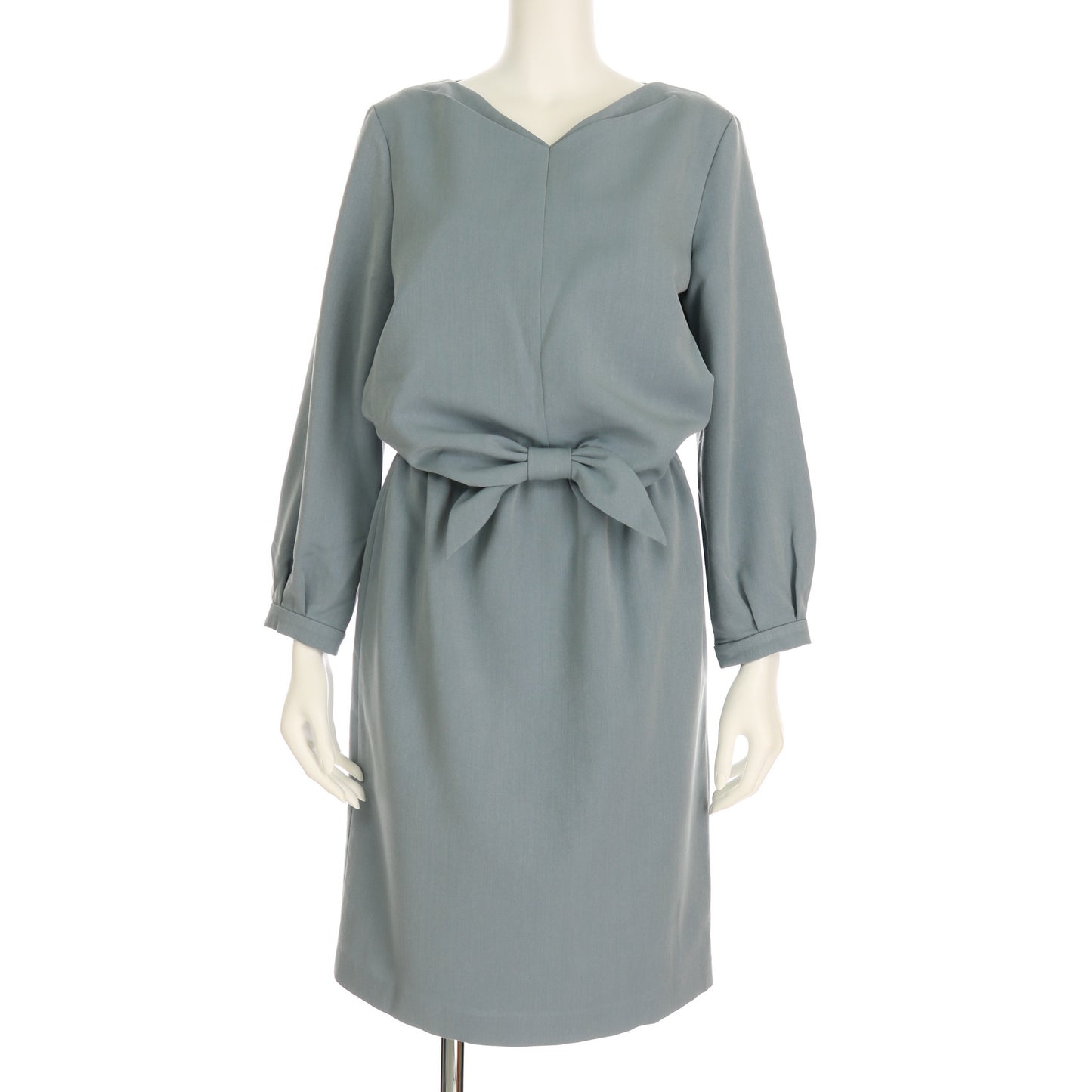 フロントリボンタックワンピース