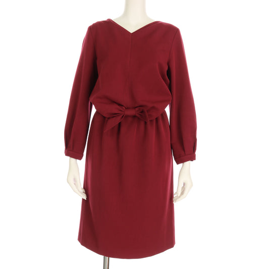 フロントリボンタックワンピース