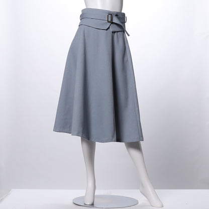 ウエストデザインフレアスカート