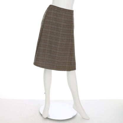 チェック柄セミタイトスカート