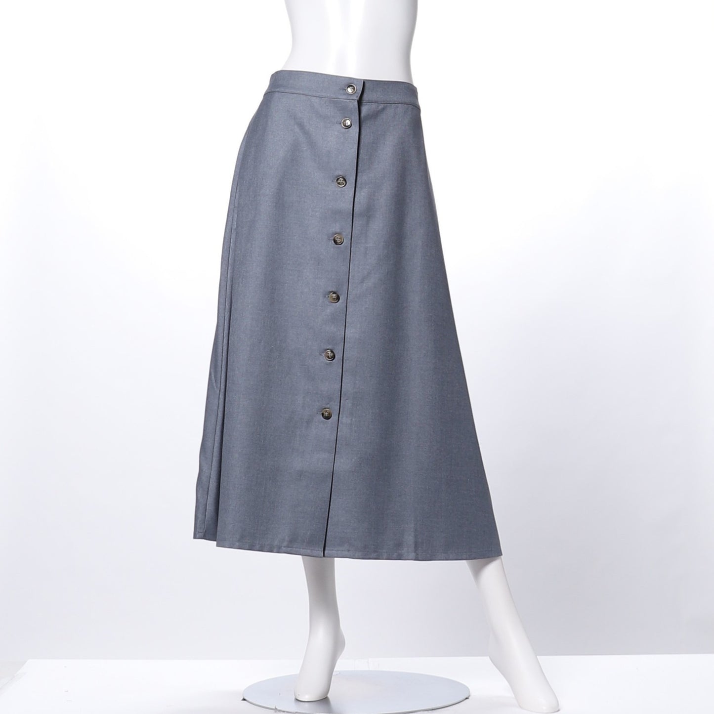 フロントボタンフレアスカート