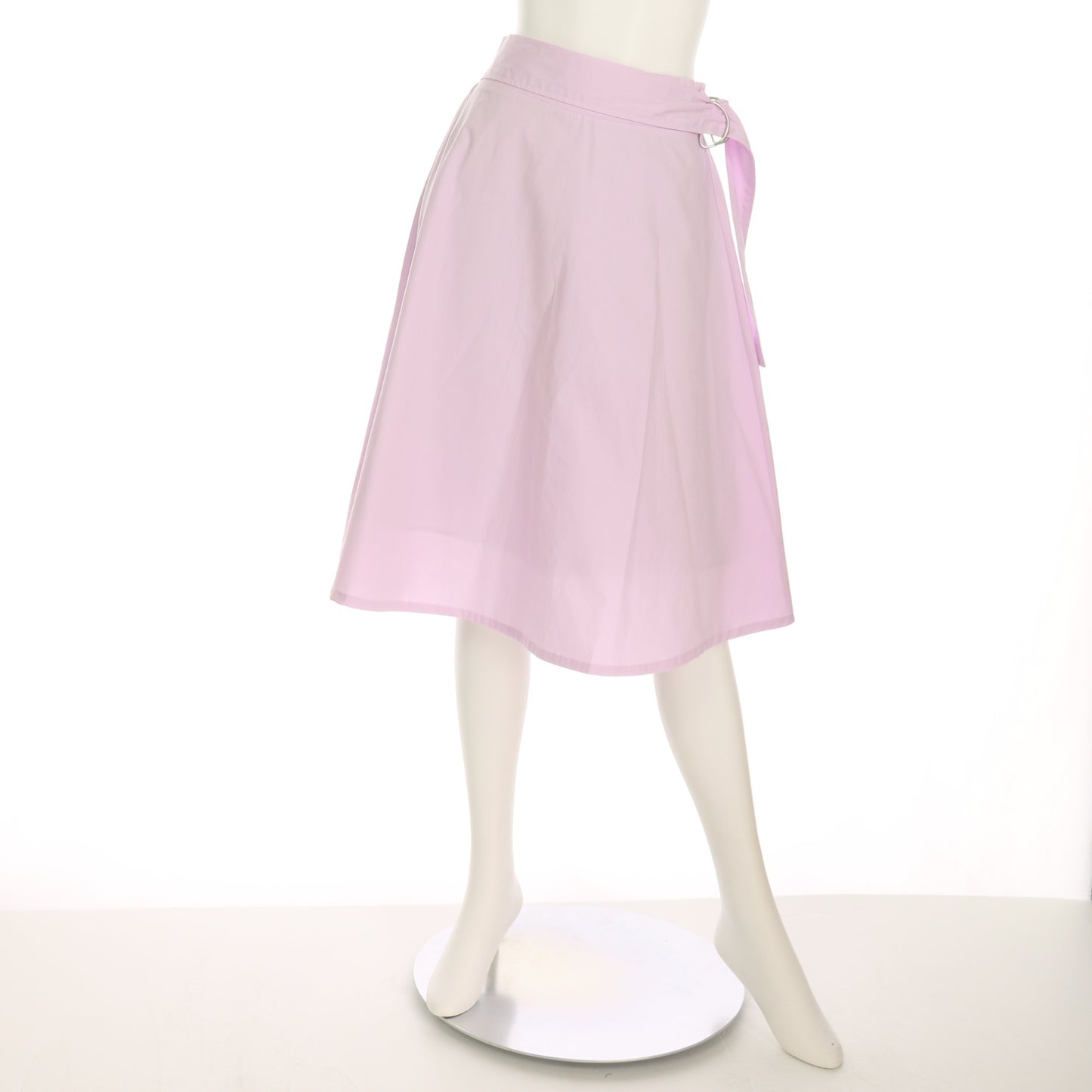 Dカンベルト付きフレアスカート