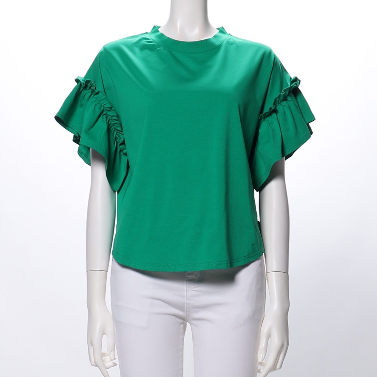 フリルスリーブカットソー