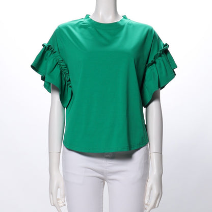 フリルスリーブカットソー