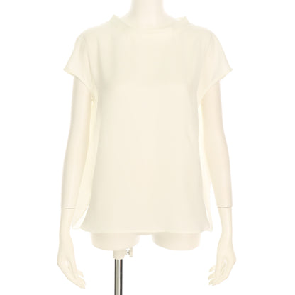 プチハイネックスタンドカラーブラウス