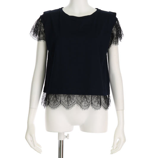 レース切り替えカットソー