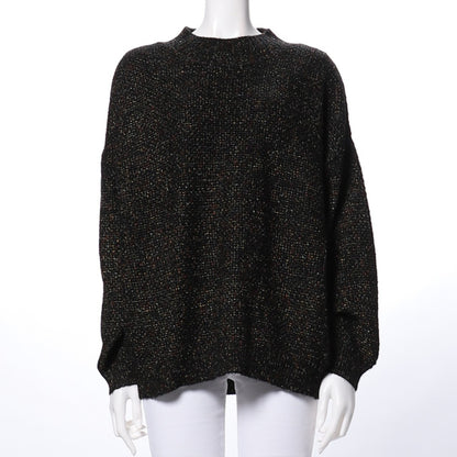 ドロップショルダーハイネックニット