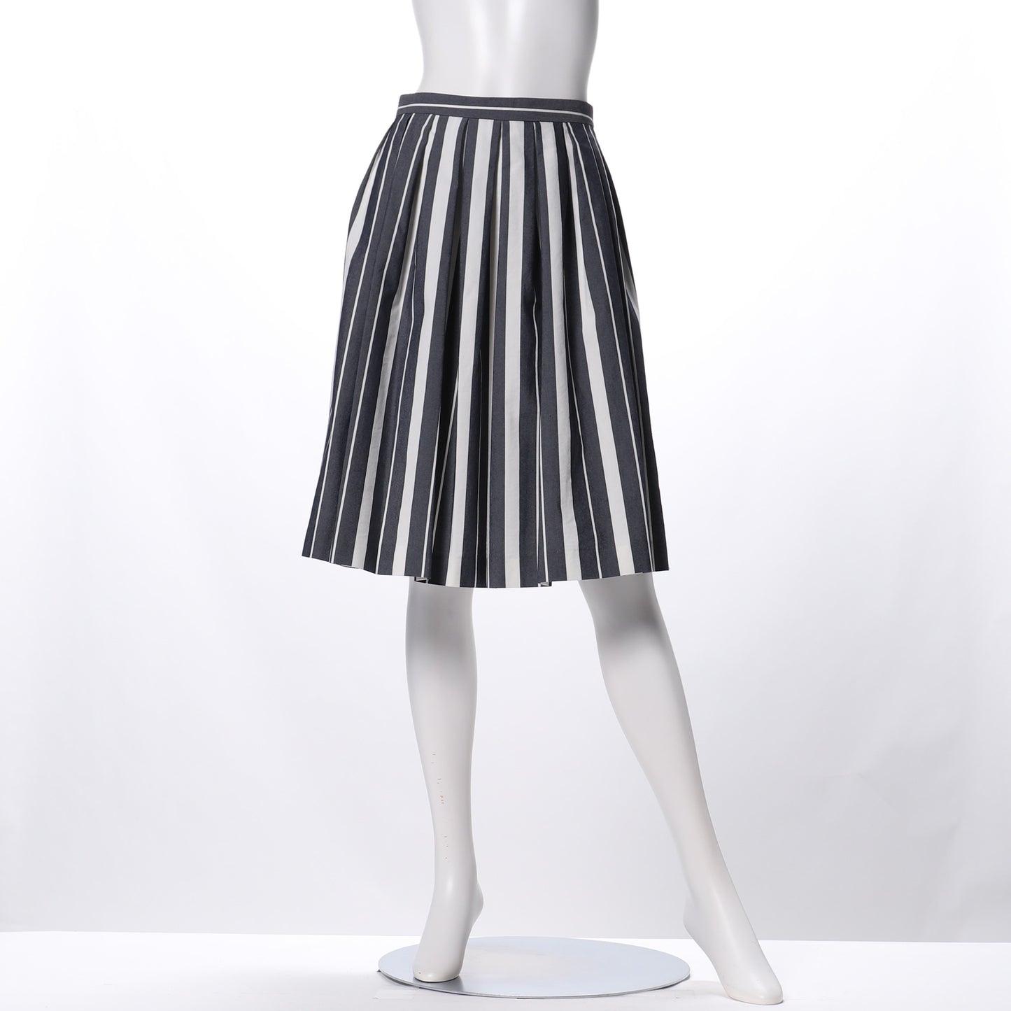 ストライプ柄フレアスカート