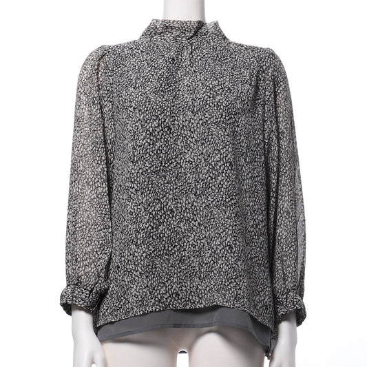 前後2way総柄ブラウス