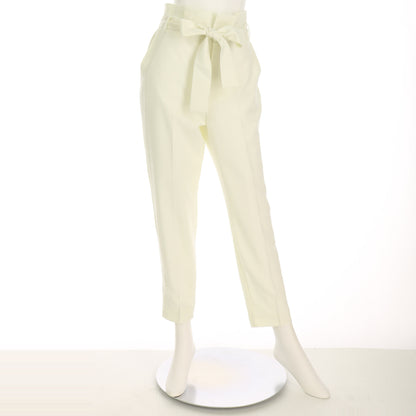 ハイウエストリボンベルトテーパードパンツ