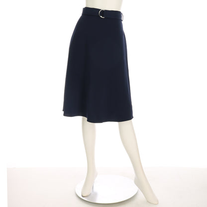 Dカンベルト付きフレアスカート