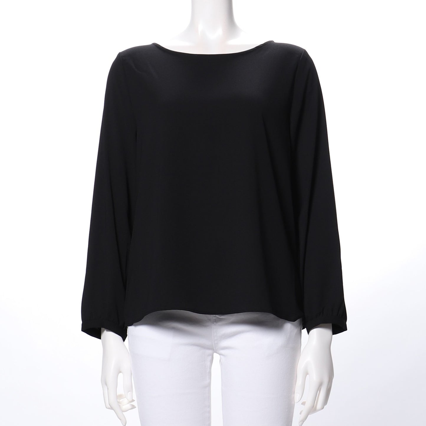 バックレースアップデザインブラウス