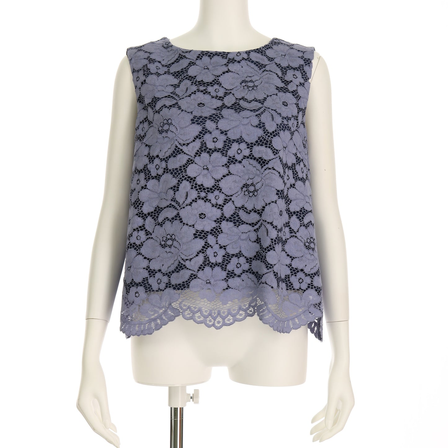 総レースノースリーブブラウス