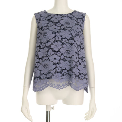 総レースノースリーブブラウス