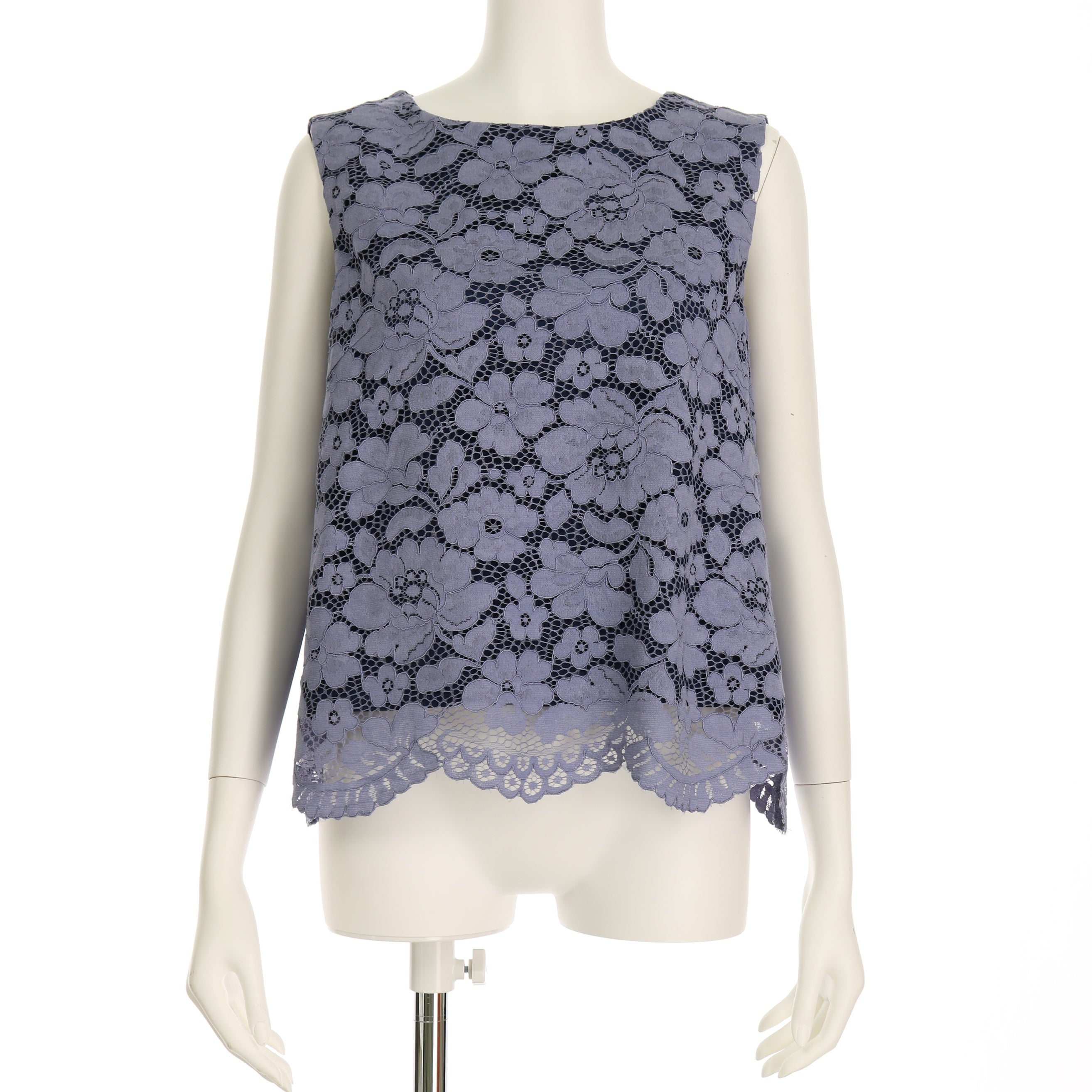 総レースノースリーブブラウス