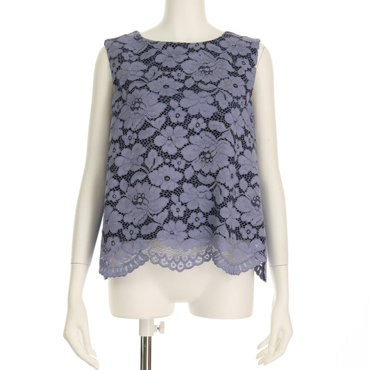 総レースノースリーブブラウス