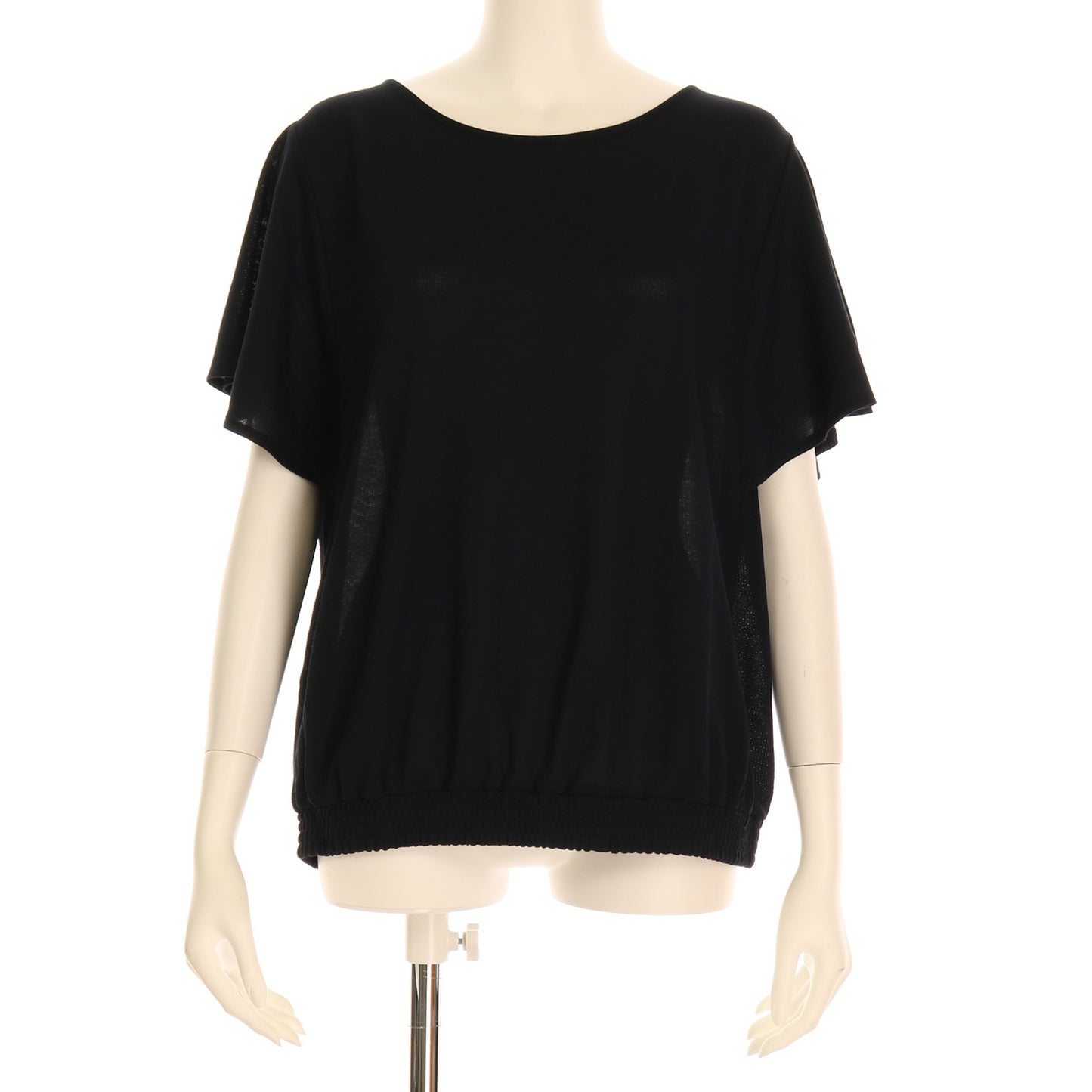 裾シャーリングプルオーバー