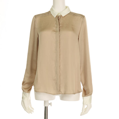 バイカラーデザインシャツブラウス