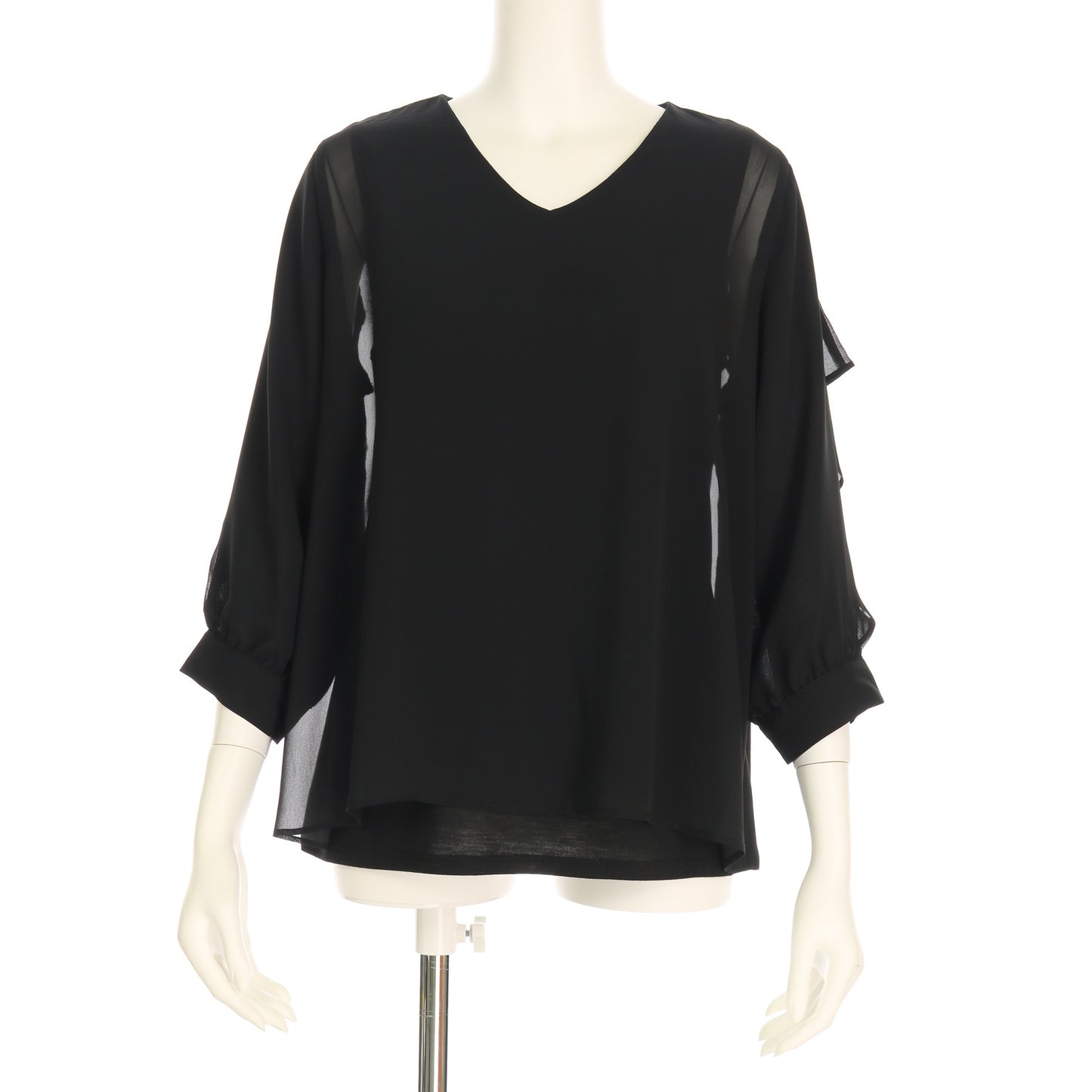 バックフリルデザインブラウス