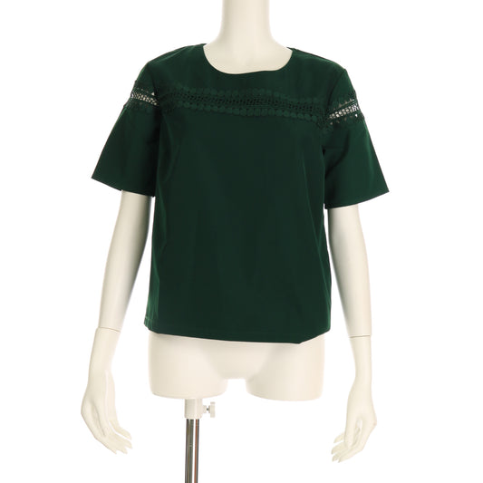 レース切り替えデザインブラウス