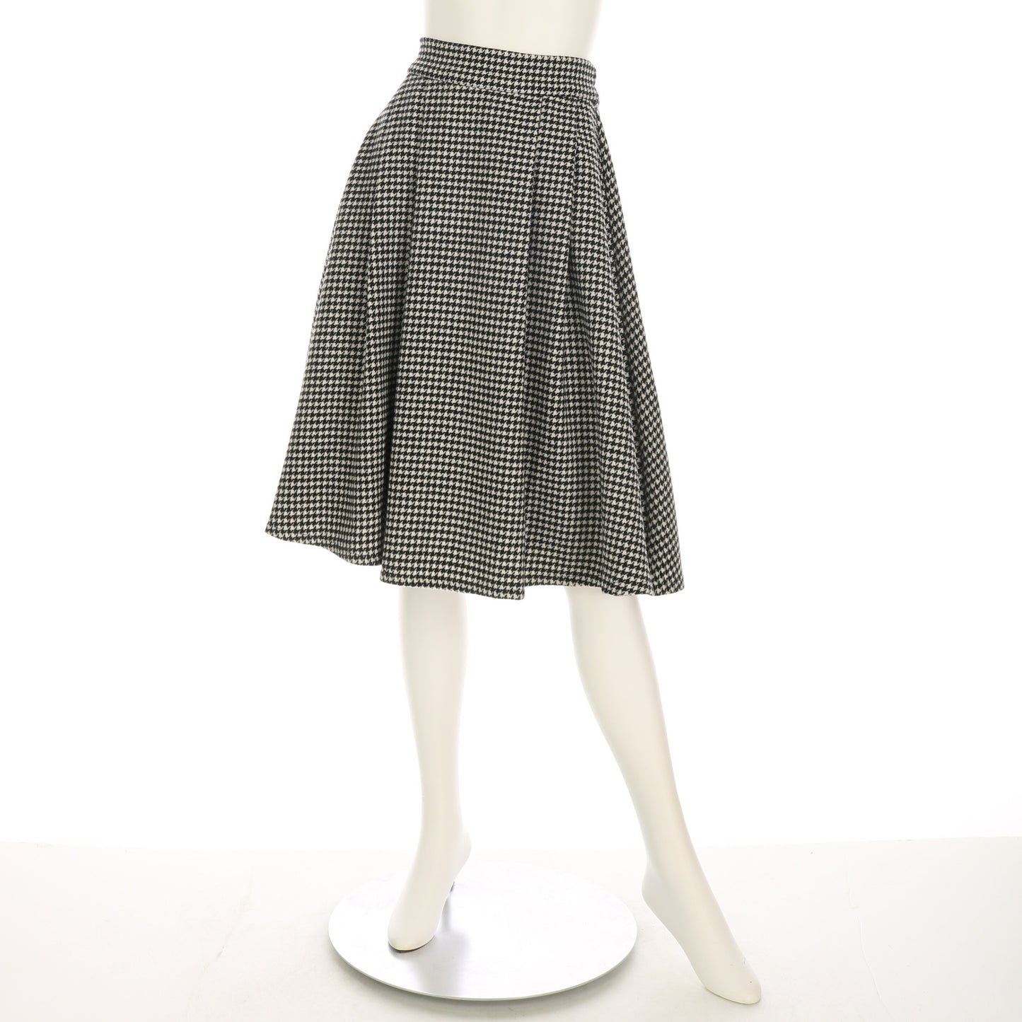 千鳥柄タック入りフレアスカート