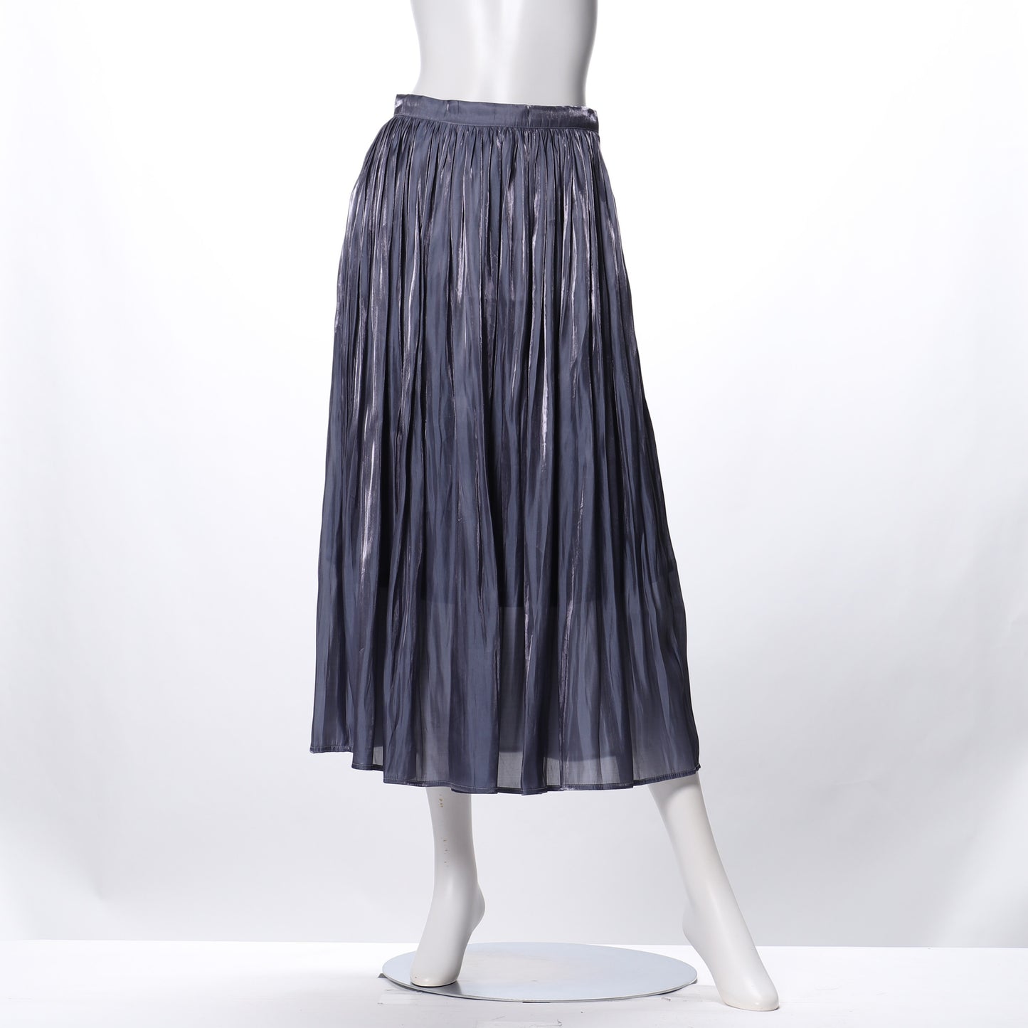 光沢感ギャザースカート