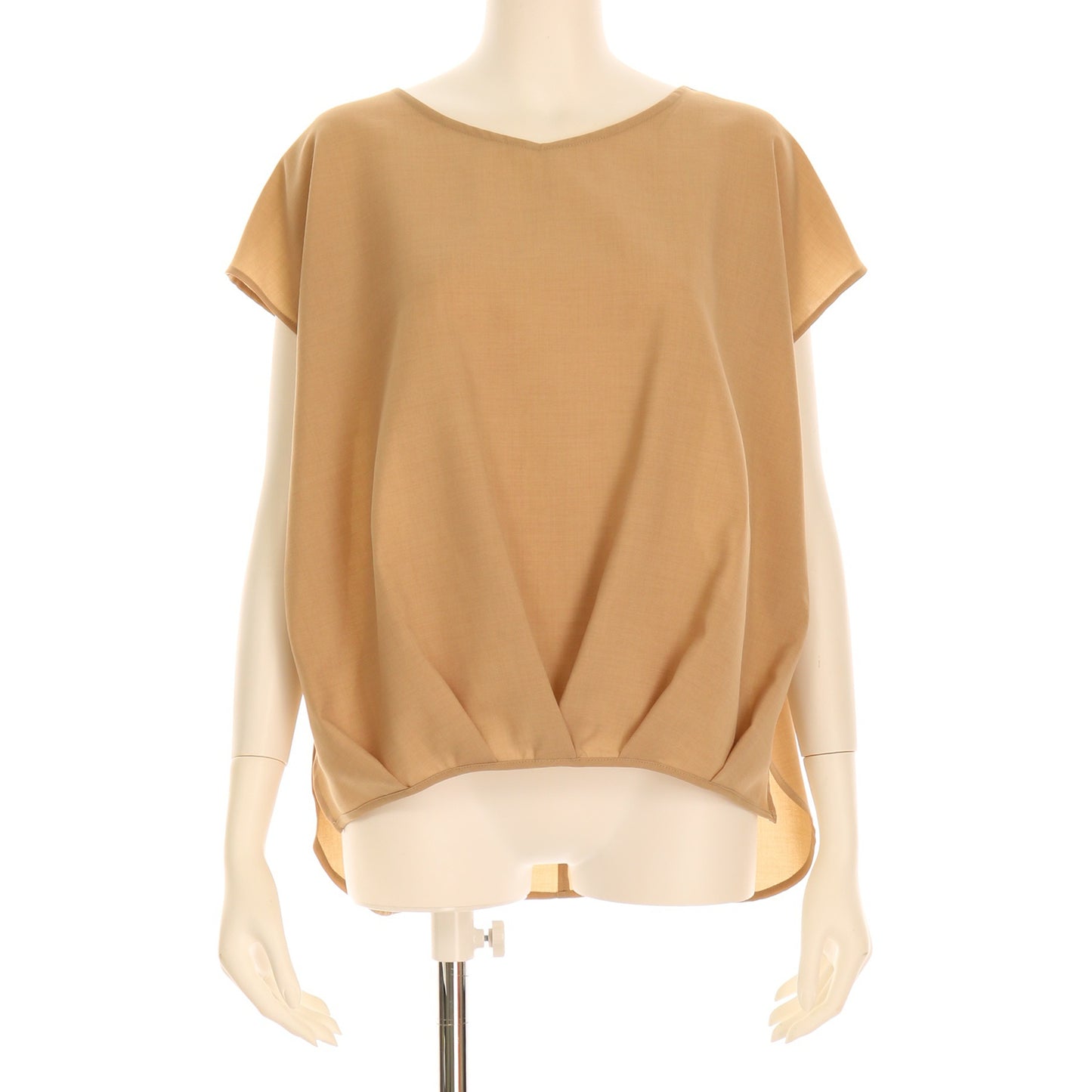 裾タックデザインブラウス