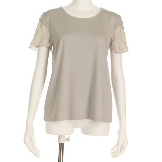 袖プリーツ切り替えカットソー