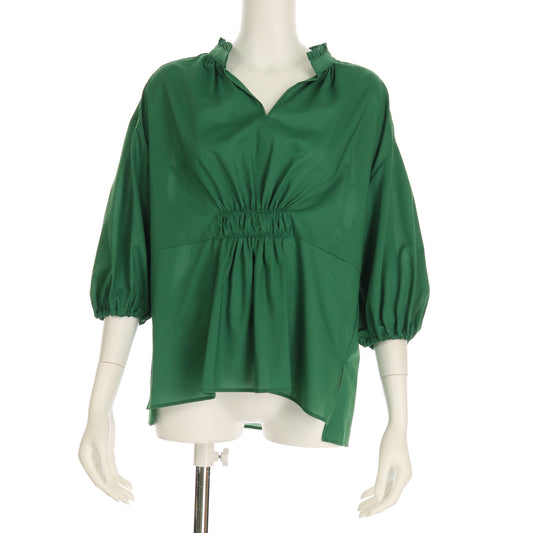 ふんわり袖フリルブラウス