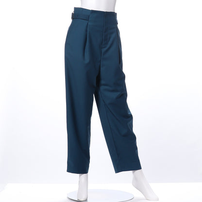 サイドベルトテーパードパンツ