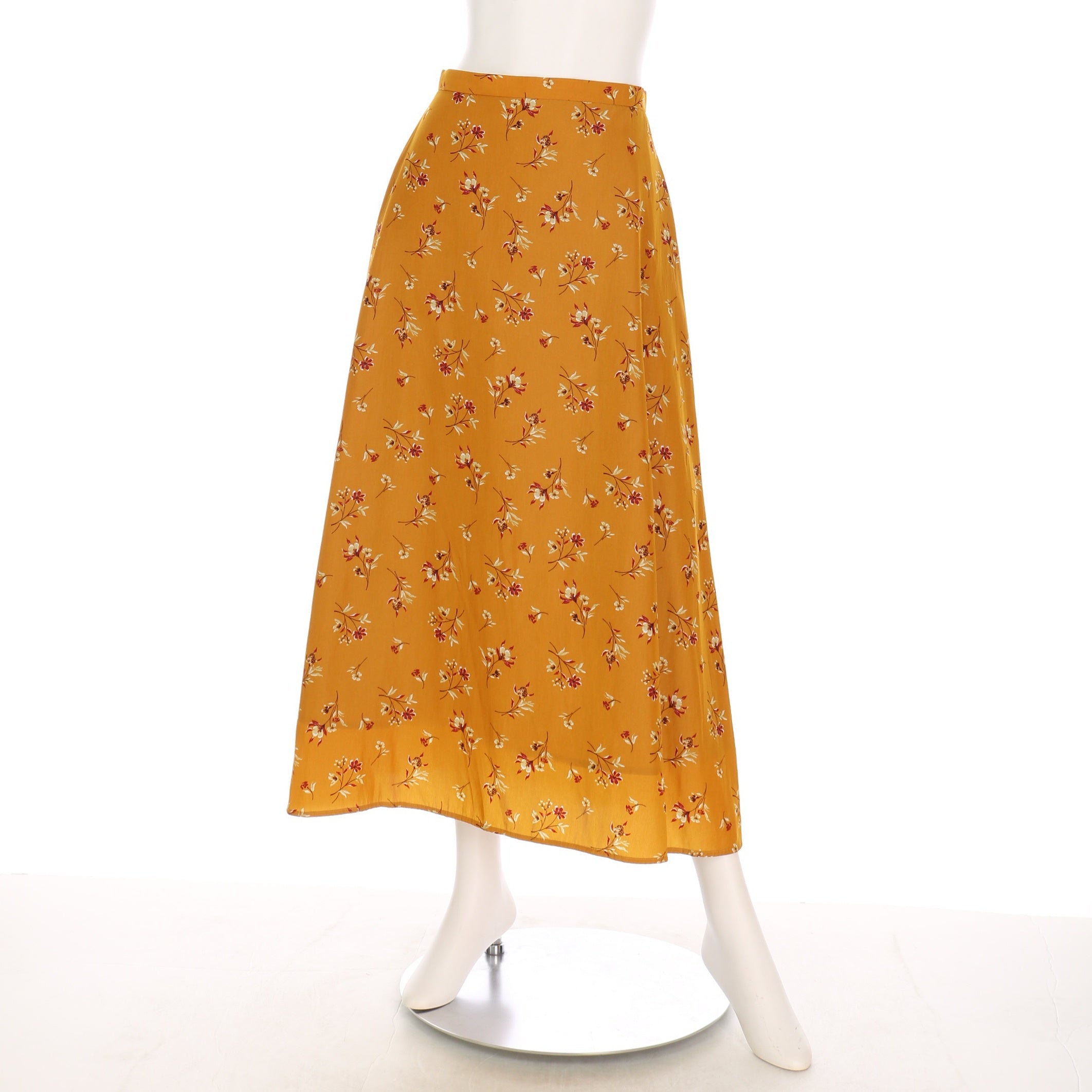 ダークフラワーAラインスカート