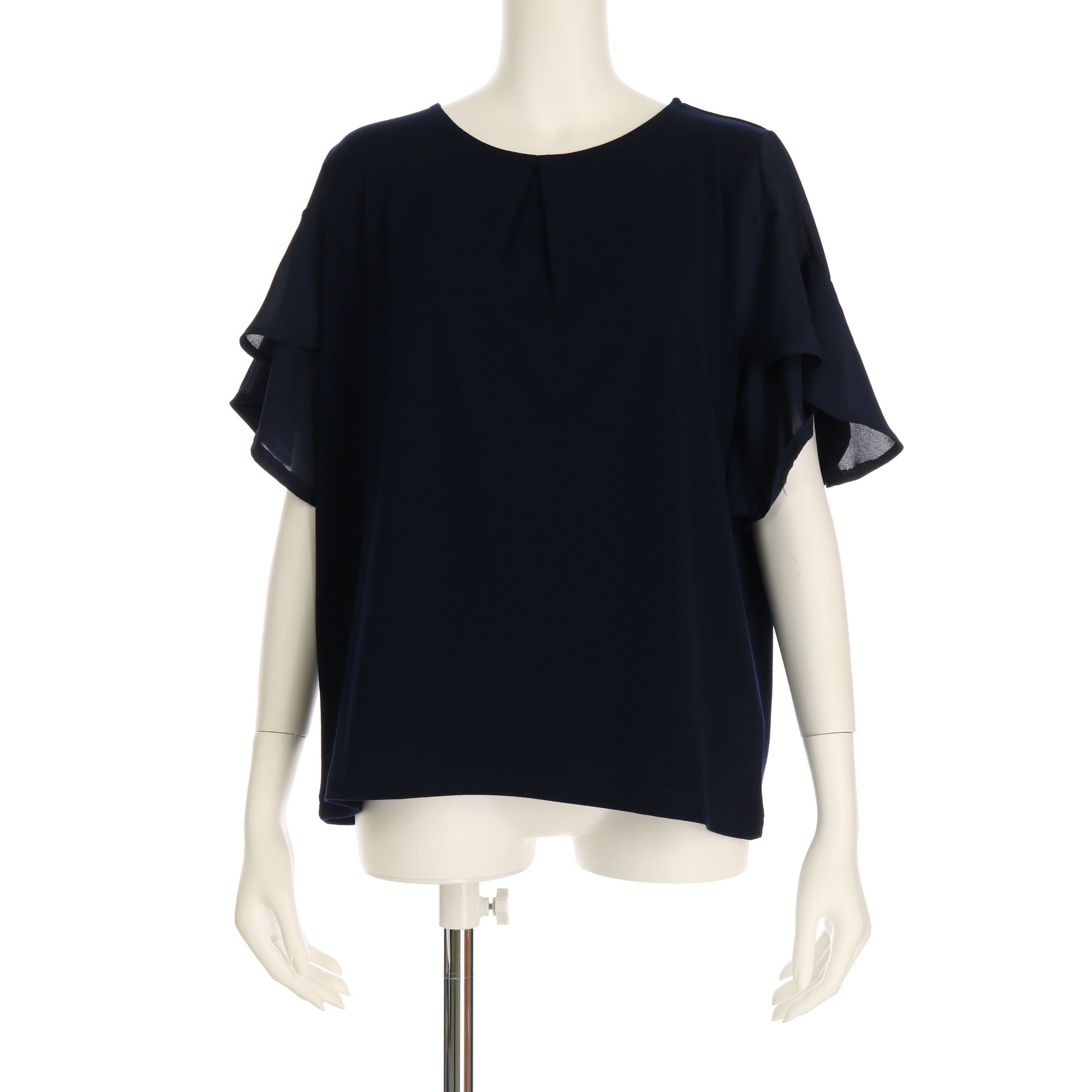 螺旋ラッフル袖カットソー