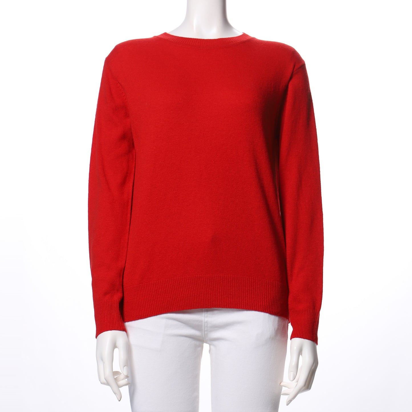 シンプルシルエットクルーネックニットプルオーバー