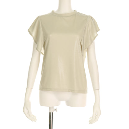 ラメ入りハンカチーフスリーブカットソー