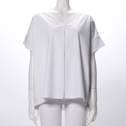 フロントタックデザインＶネックカットソー