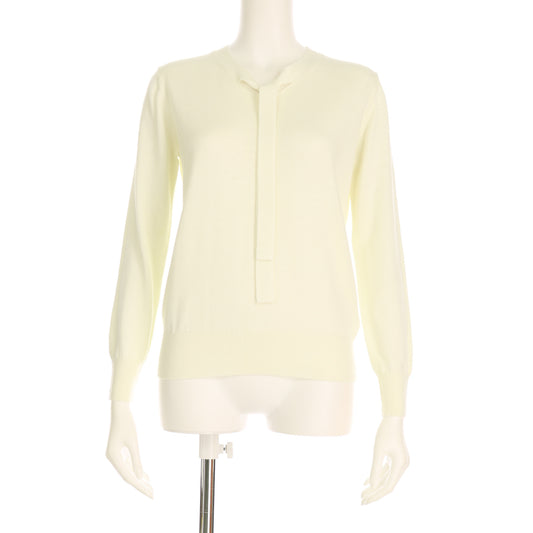 ボウタイデザインニットプルオーバー