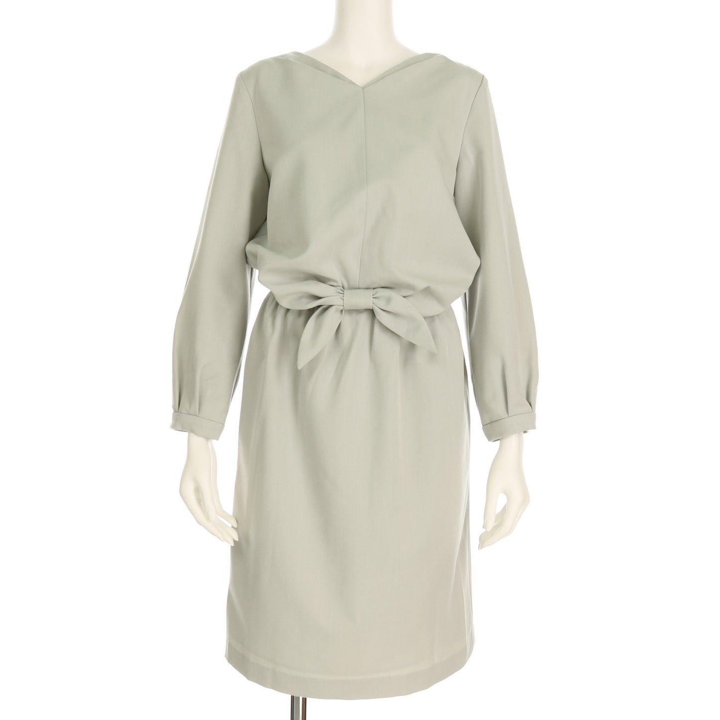 フロントリボンタックワンピース