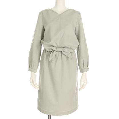 フロントリボンタックワンピース