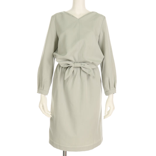 フロントリボンタックワンピース