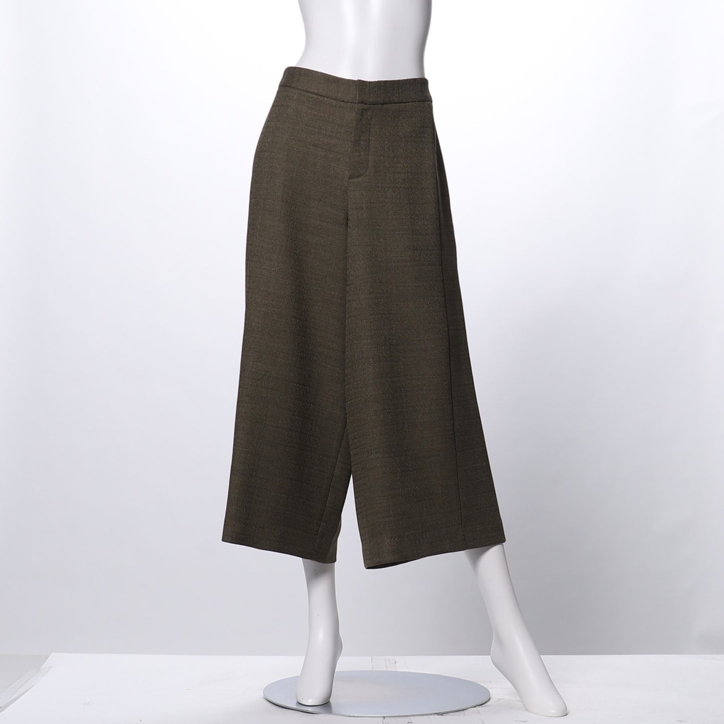 ストレッチ麻調ガウチョパンツ