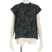 デシンドットプリントブラウス