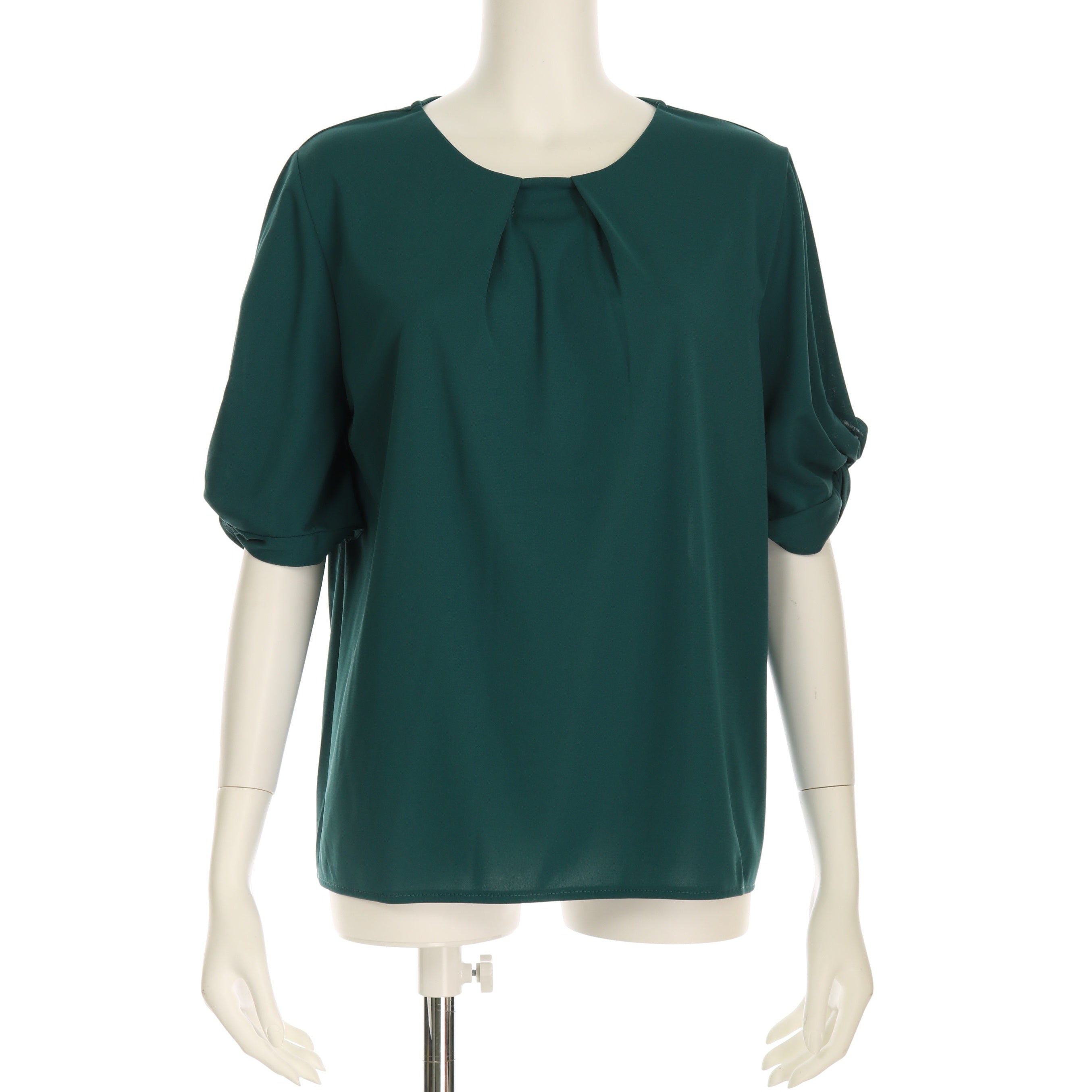 袖ねじりパフカットソー