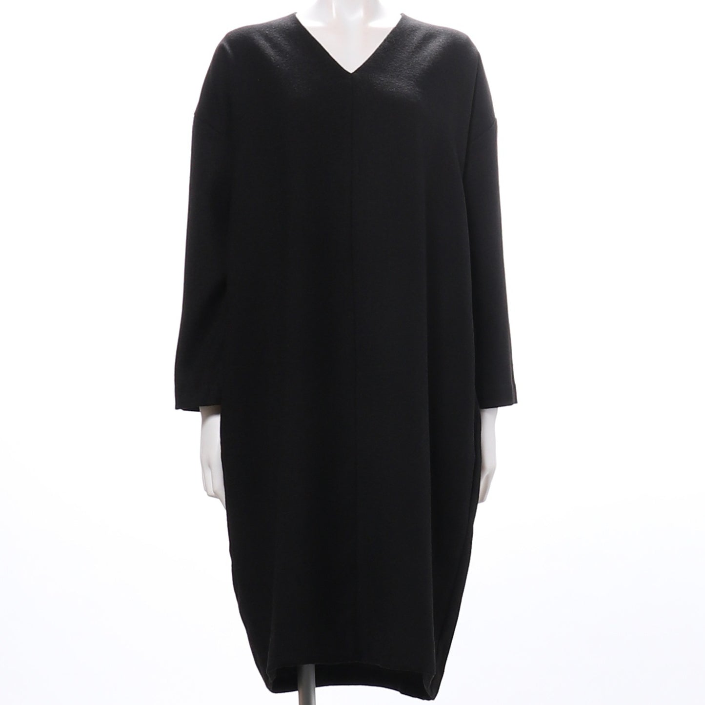 ツイードコクーンシルエットVネックワンピース