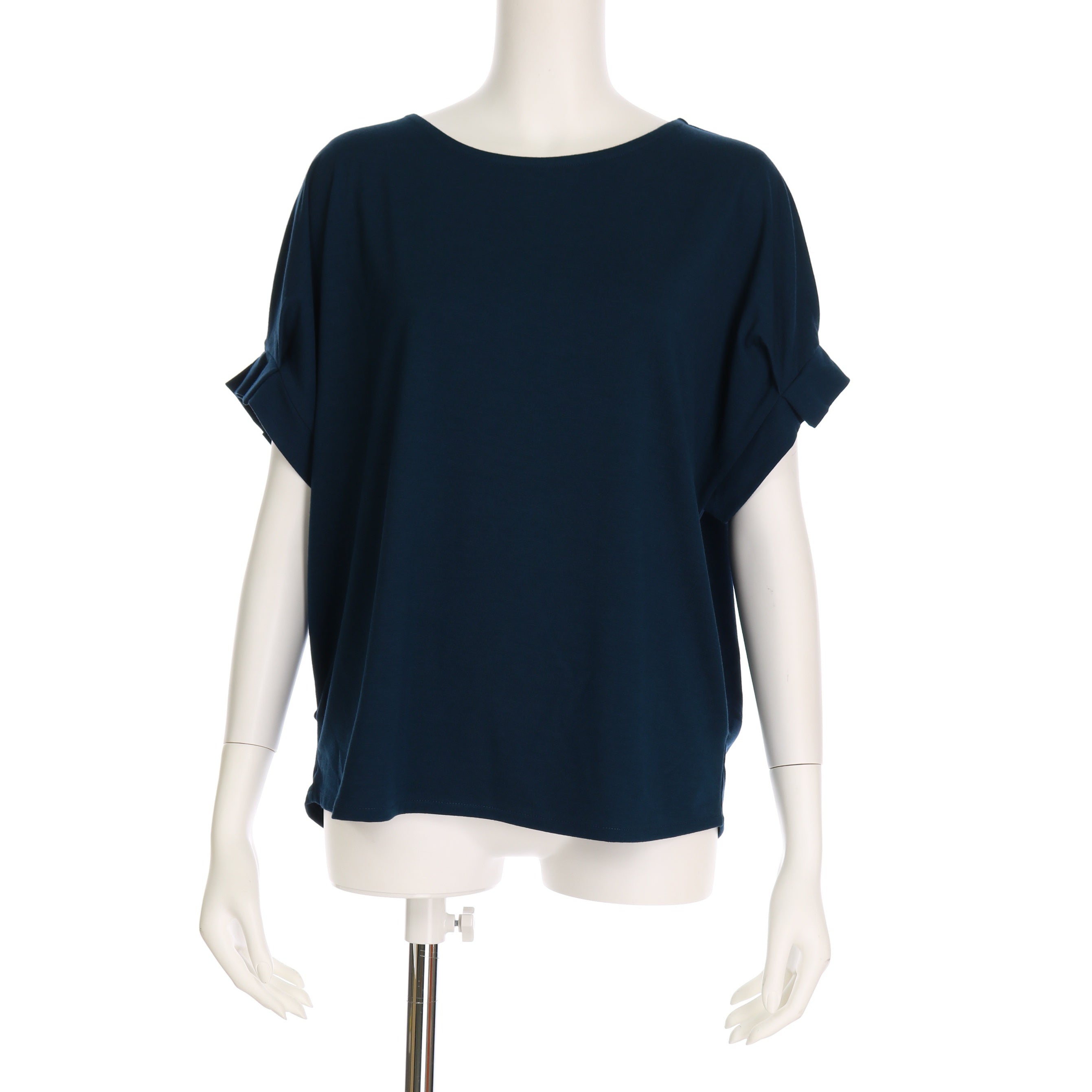 袖タックカットソー