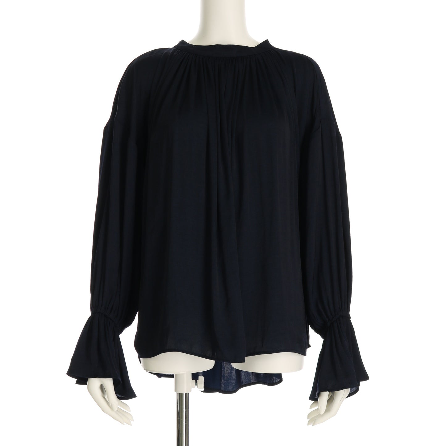 ギャザーキャンディースリーブブラウス