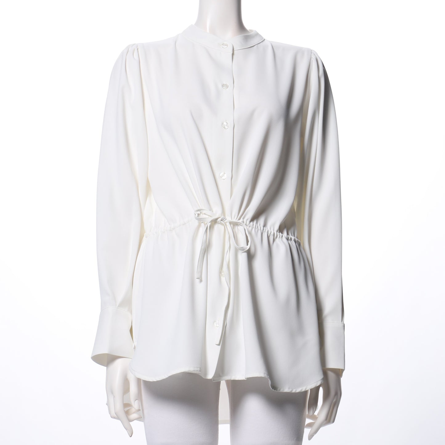 ウエストシャーリングブラウス