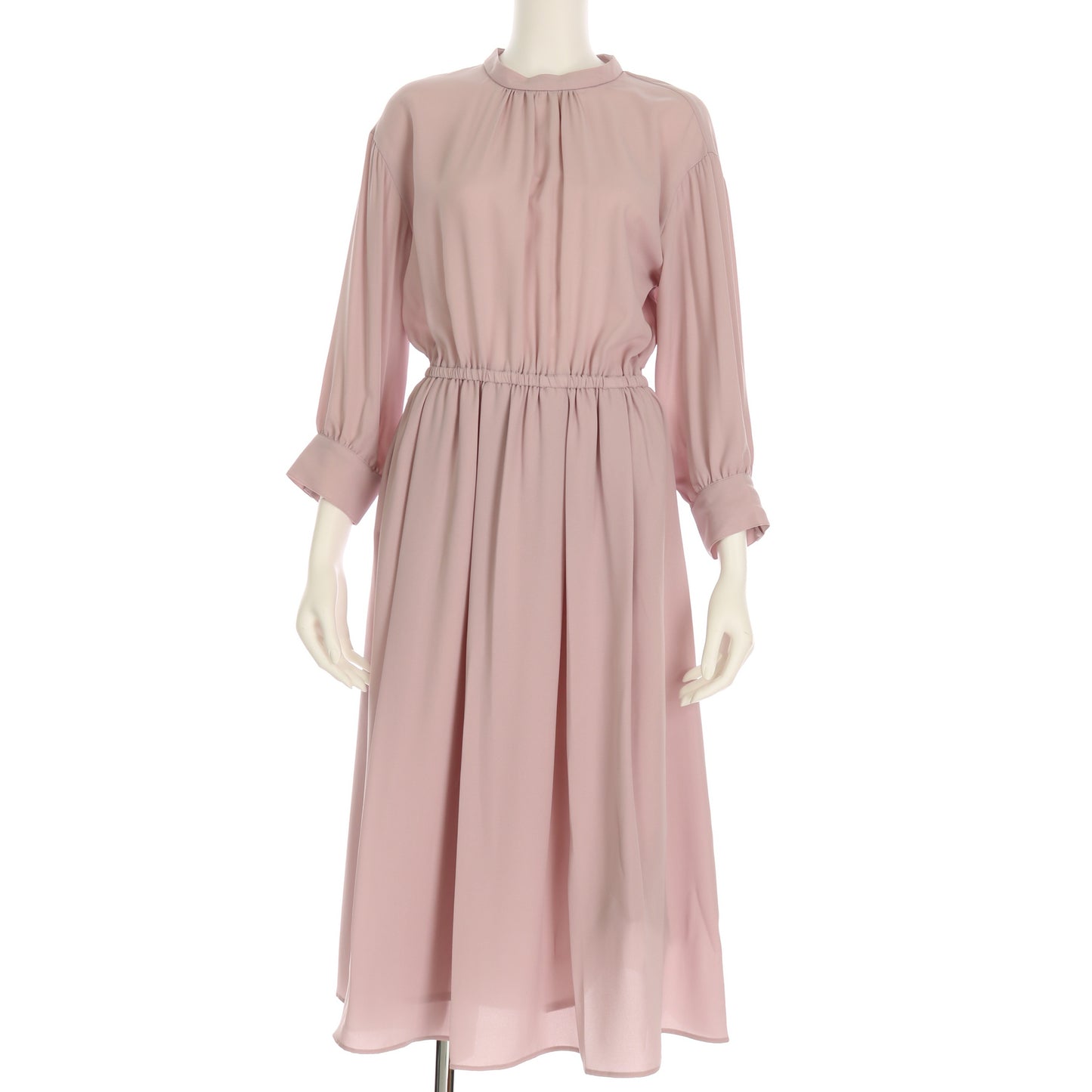 スタンドカラーワンピース