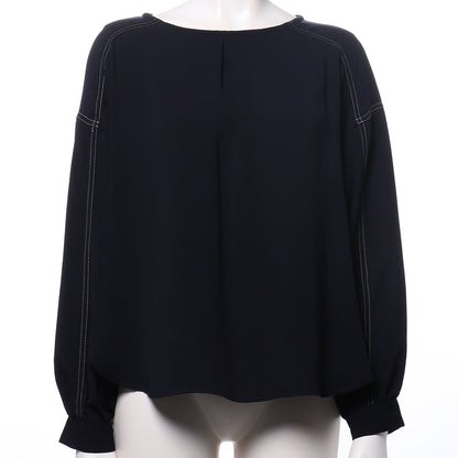 ポリエステルラチネカフス袖ブラウス